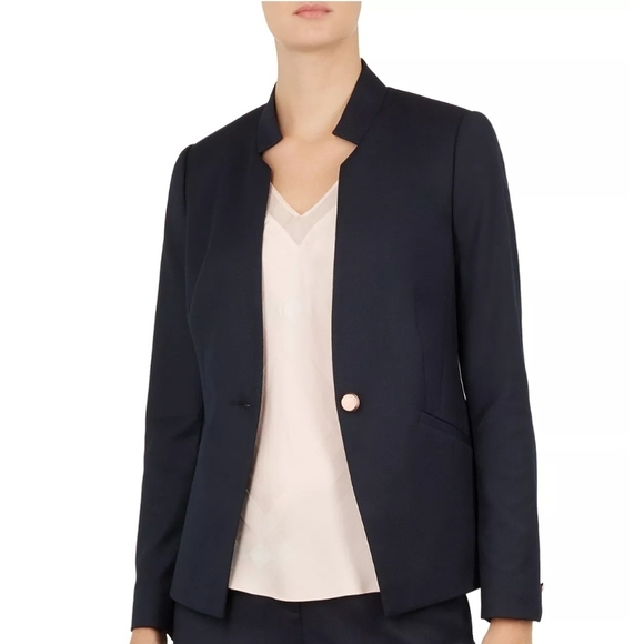 NWT Ted Baker London Navy RIVAAS Suit Blazer - Picture 1 of 7